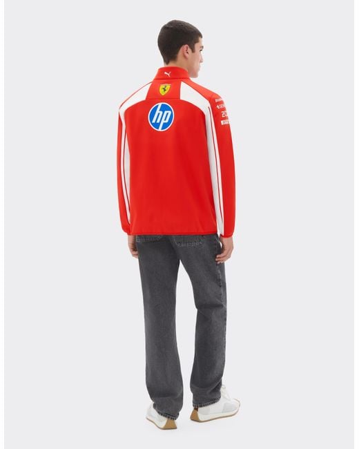 Ferrari Red Replica 2026 Puma Softshell Jacket For Scuderia Hp