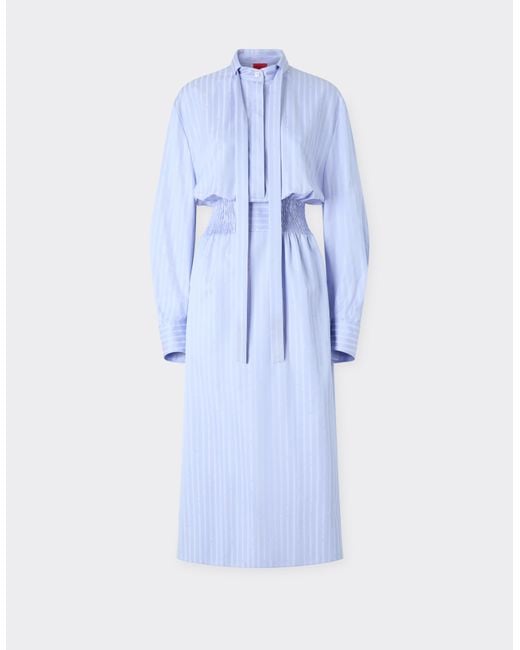 Ferrari Blue Monogram Patterned Dress