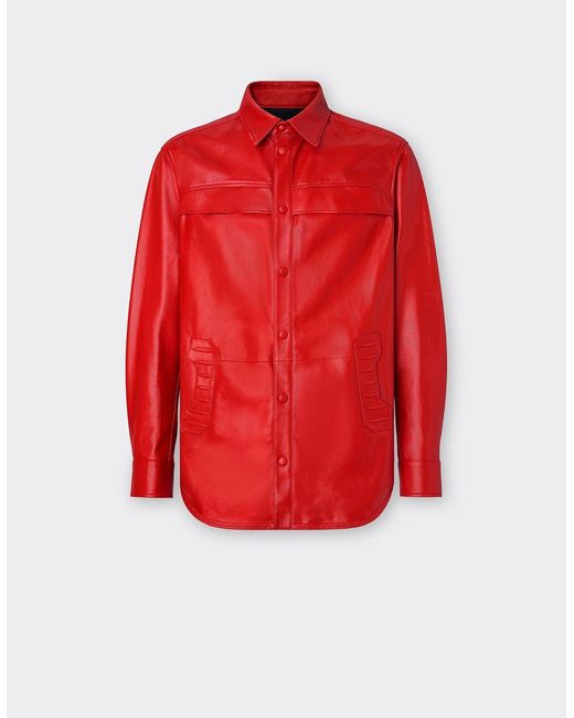 Ferrari Daytona Lambskin Jacket in Red for Men Lyst UK