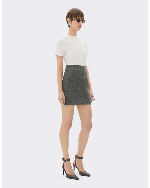 Ferrari Gray Mini Skirt