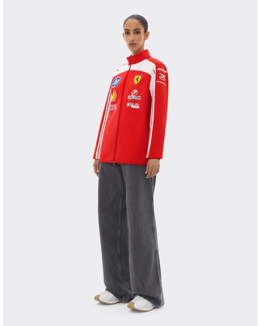 Ferrari Red Replica 2026 Puma Softshell Jacket For Scuderia Hp