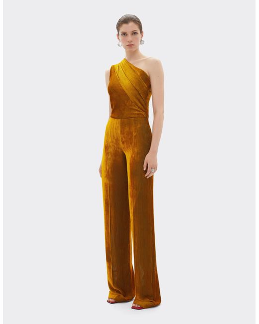 Ferrari Multicolor Shiny Corduroy Jumpsuit