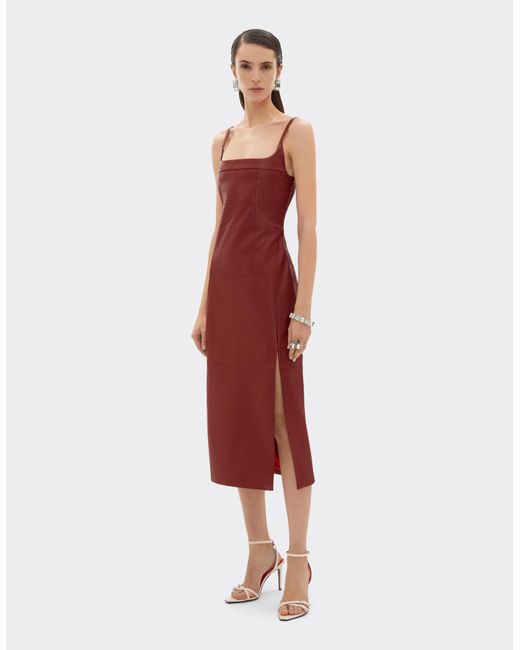 Ferrari Red Midi Dress
