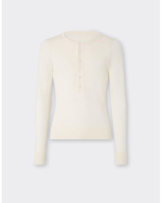 Ferrari White Silk Polo Shirt for men