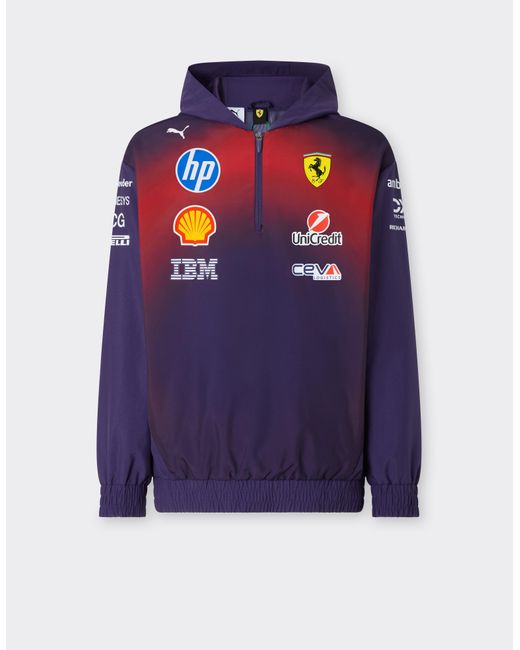 Ferrari Blue Puma Replica Hoodie For Scuderia Hp China 2026 for men