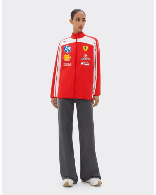 Ferrari Red Replica 2026 Puma Softshell Jacket For Scuderia Hp