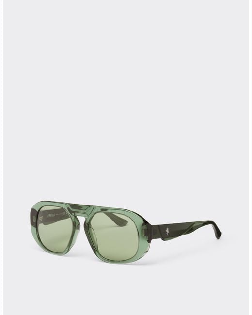 Ferrari Green Sunglasses