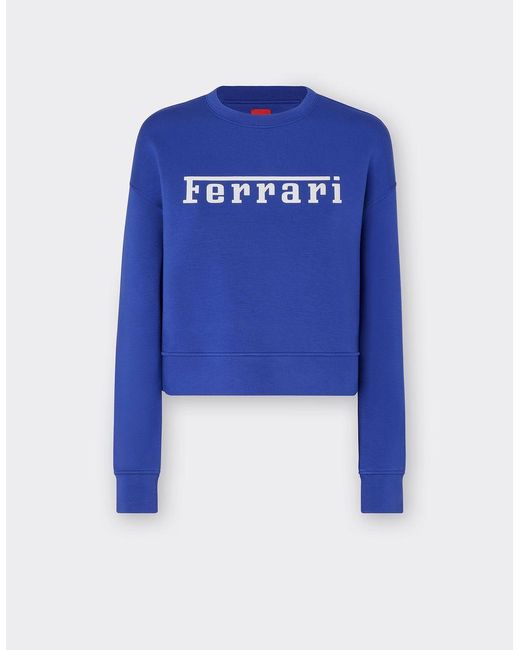 Ferrari Blue Top With Large Contrasting Lettering