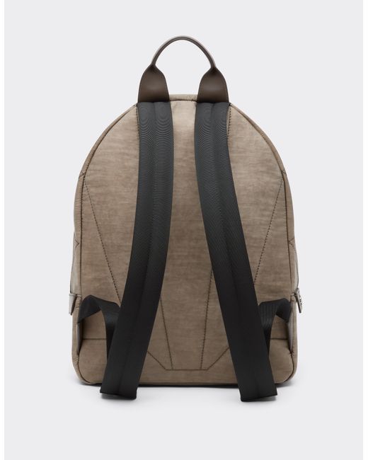 Ferrari Natural Nylon And Leather Backpack for men