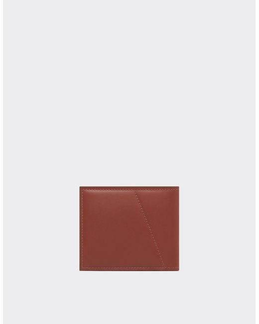 Ferrari White Smooth Leather Bifold Wallet for men