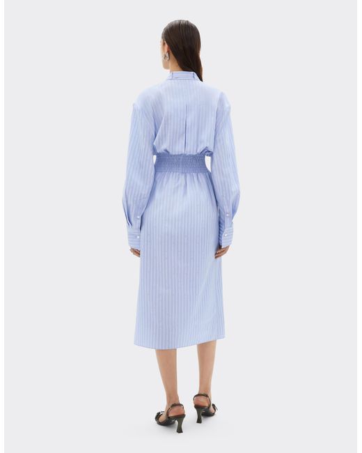 Ferrari Blue Monogram Patterned Dress