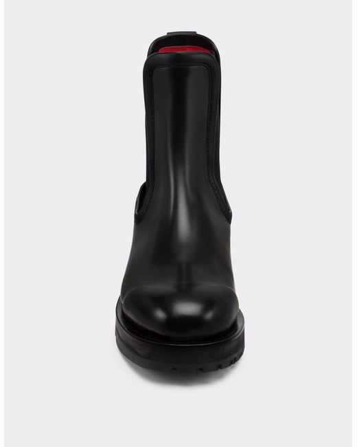 Ferrari Black Chelsea Ankle Boot for men