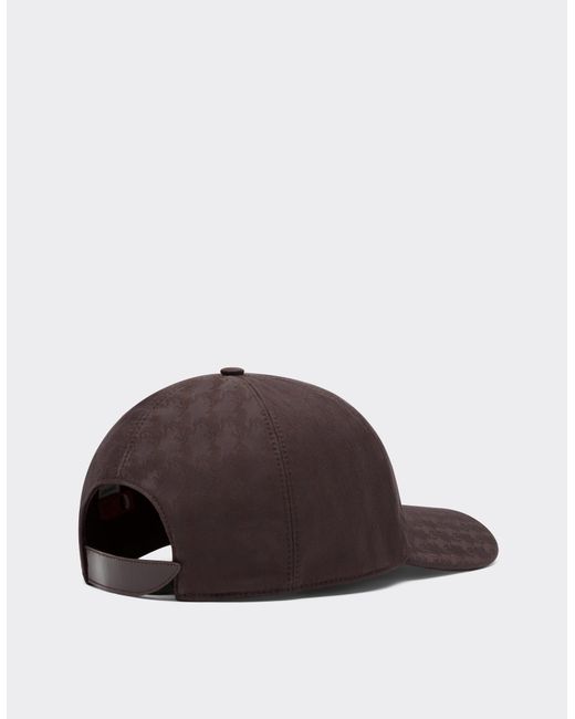 Ferrari Brown Baseball Cap With Monogram Pony Motif