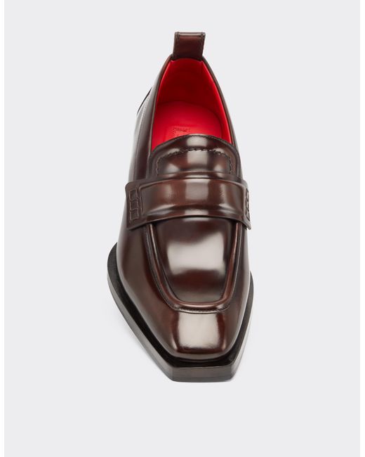Ferrari White Handcrafted Loafers for men