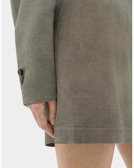 Ferrari Gray Viscose Cady Shorts With Washed Effect