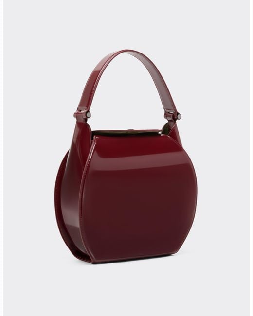 Ferrari Red Dino Hobo Bag