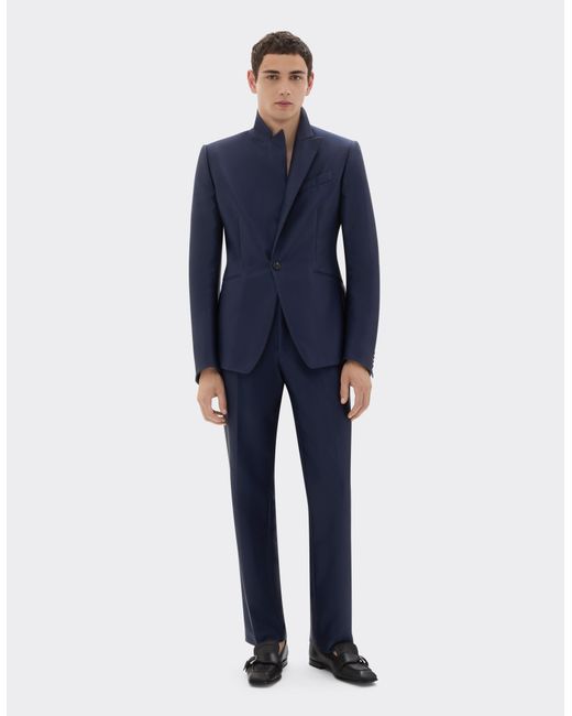 Ferrari Blue Technical Gabardine Trousers for men