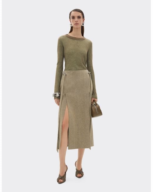 Ferrari Natural Midi Skirt