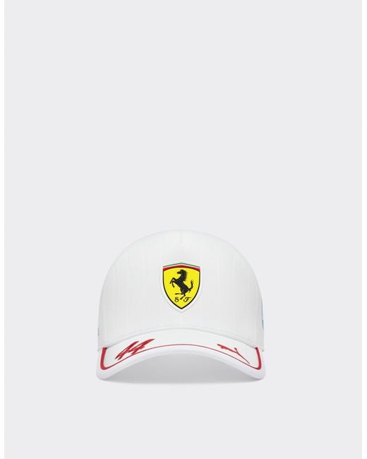 Gorra De Béisbol Puma Hamilton Para La Scuderia Hp Miami Edición Especial Ferrari de color White