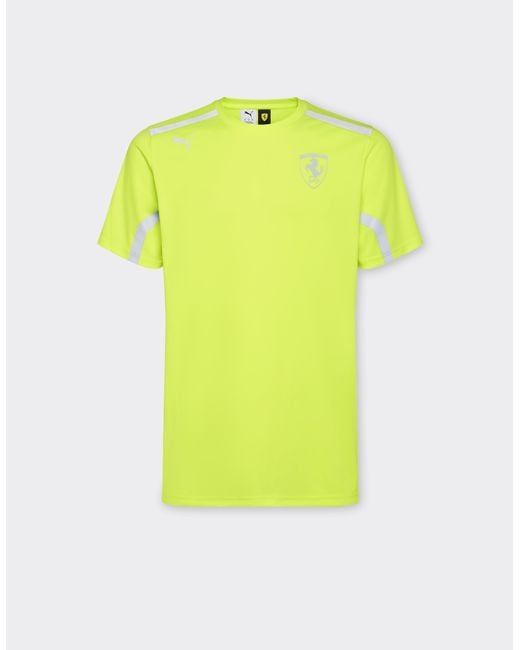 Ferrari Yellow Puma For Scuderia Hp 2025 Set-Up Team T-Shirt for men
