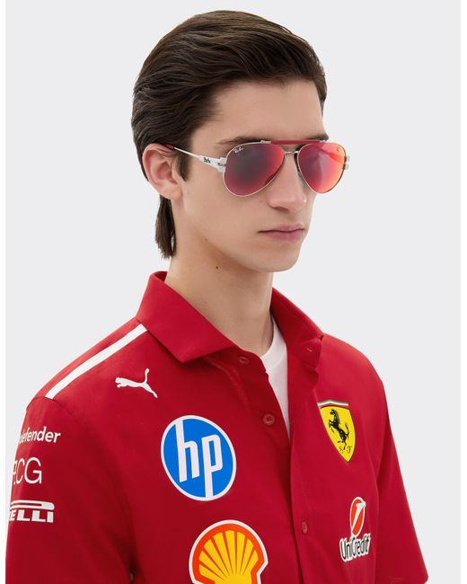 Ferrari Pink Ray-Ban For Scuderia Rb3762M Hypercar