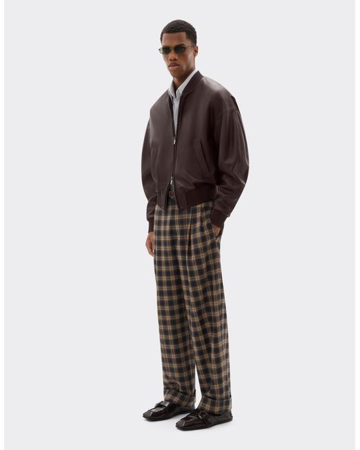 Ferrari Brown Bomber Jacket for men