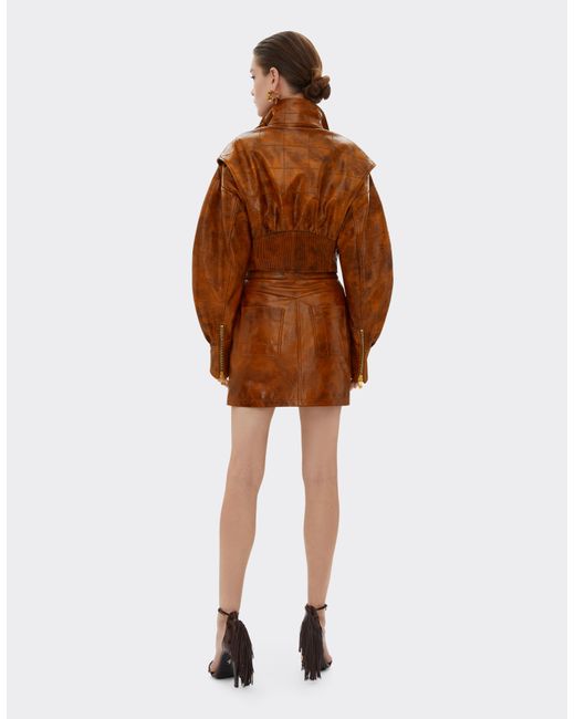 Ferrari Brown Bomber Jacket