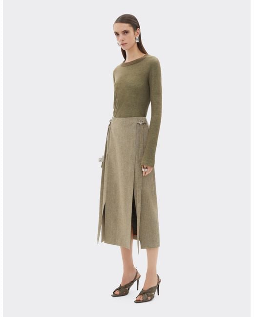 Ferrari Natural Midi Skirt