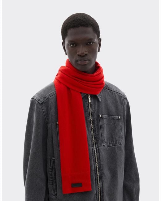 Ferrari Red Cashmere Scarf