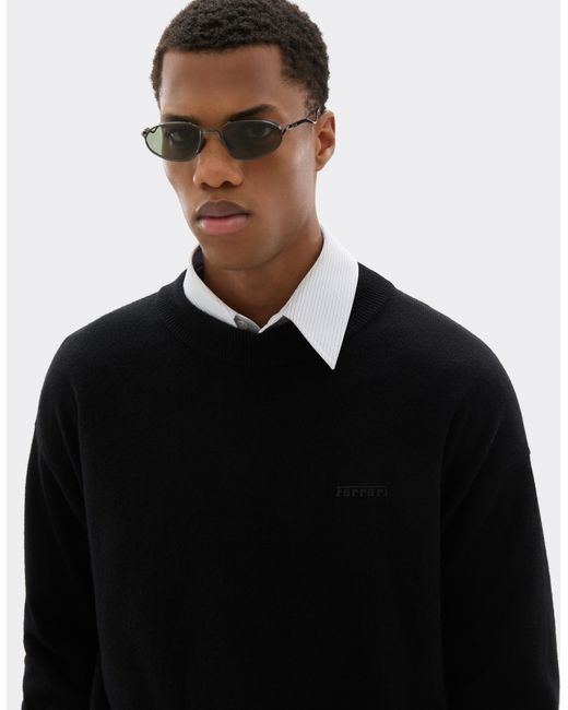 Ferrari Black Jumper for men