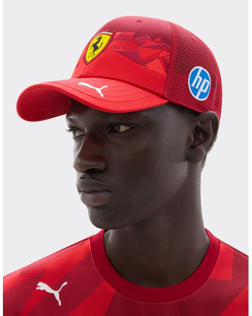 Ferrari Red Puma Baseball Cap For Scuderia Hp Las Vegas Special Edition