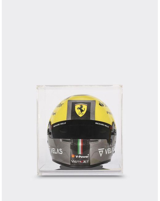 Mini-casque Carlos Sainz Giallo Modena Special Edition À L'échelle 1/2 Ferrari en coloris Yellow