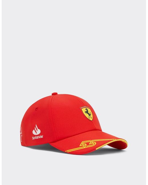 Ferrari Red Sainz Replica Team Scuderia Baseball Hat - Barcelona Special Edition