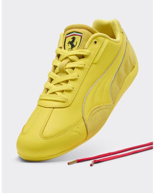 Ferrari Yellow Puma Sneaker For Scuderia Speedcat