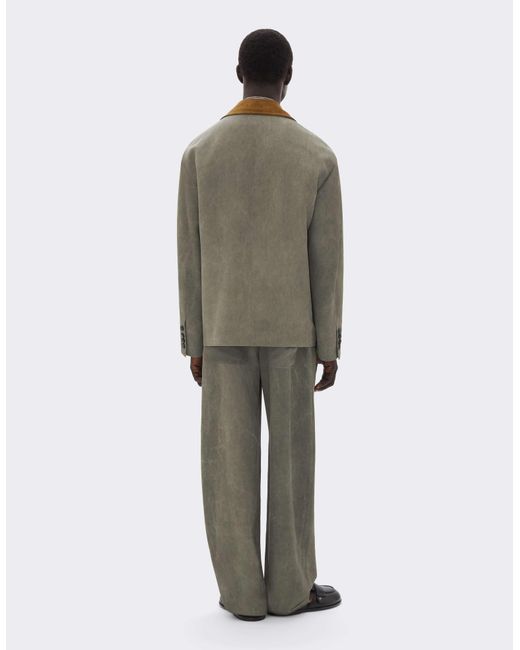 Ferrari Green Viscose Cady Jacket With Contrast Collar for men