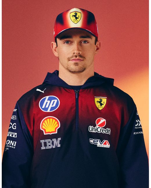 Ferrari Blue Puma Replica Hoodie For Scuderia Hp China 2026 for men