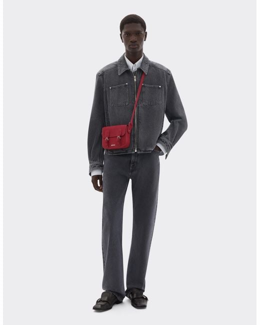 Messenger Bag Mini di Ferrari in Red da Uomo