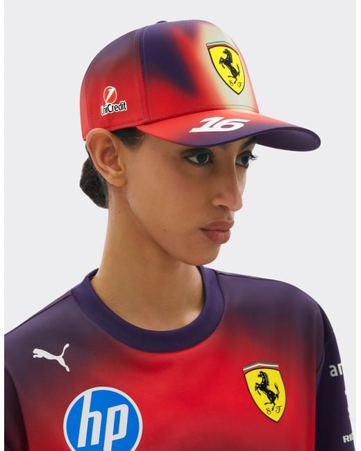 Ferrari Red Leclerc Replica Puma Baseball Cap For Scuderia Hp China 2026