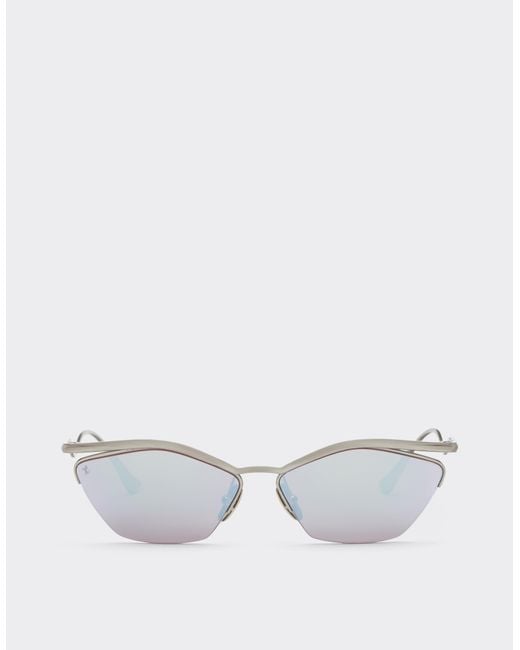 Ferrari White Sunglasses