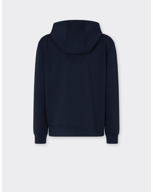 Ferrari Blue Hooded Sweatshirt for men