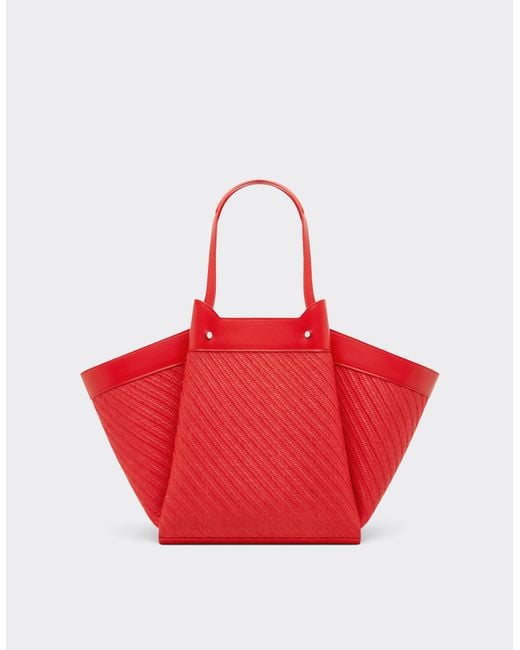Tote Bag Grande di Ferrari in Red