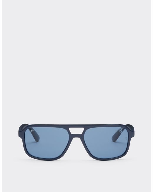 Ferrari Blue Ray-Ban For Scuderia Rb4414Mf Light With Lenses