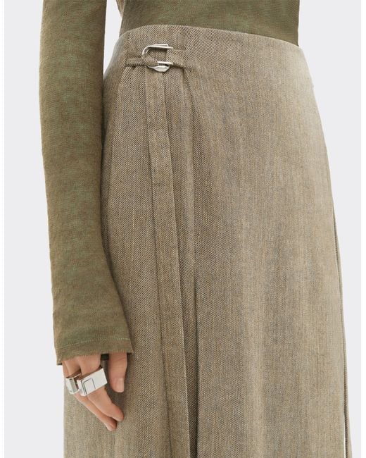 Ferrari Natural Midi Skirt