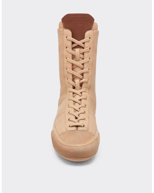 Sneaker Driver High-Top di Ferrari in Natural da Uomo