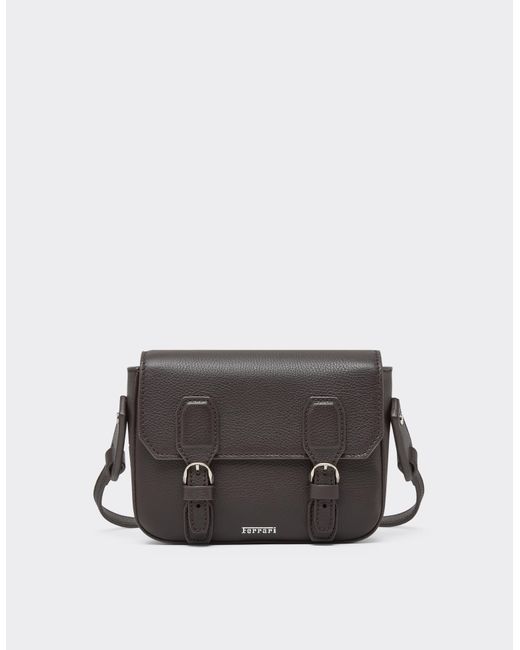 Ferrari Gray Mini Messenger Bag for men