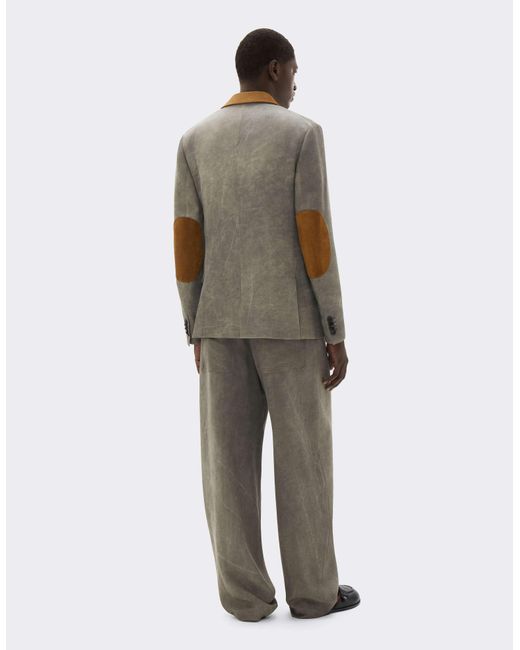 Ferrari Gray Viscose Cady Blazer With Washed Effect for men