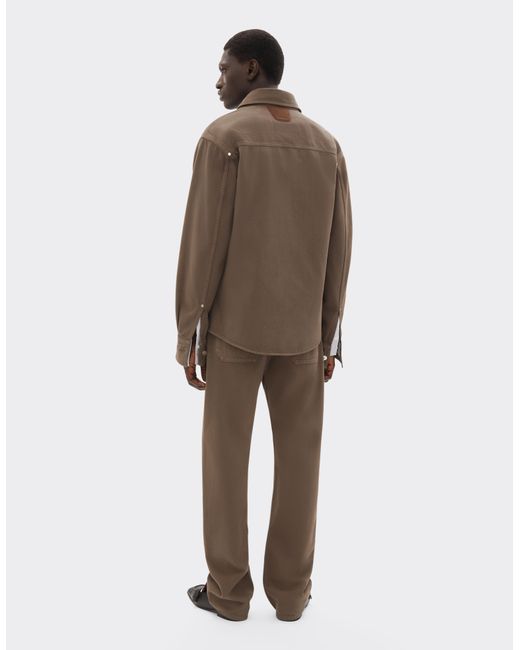 Ferrari Brown Denim Trousers for men