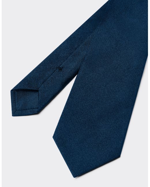 Ferrari Blue Silk Twill Tie