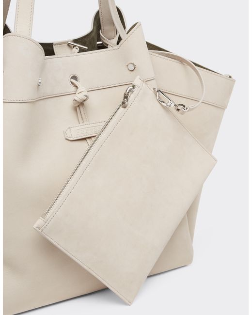 Ferrari Natural Large Tote Bag