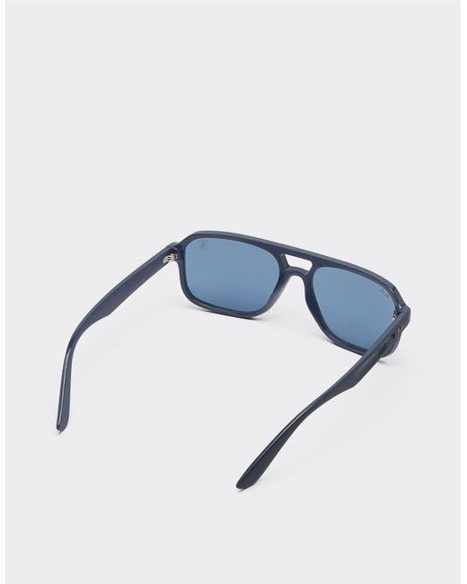 Ferrari Blue Ray-Ban For Scuderia Rb4414Mf Light With Lenses